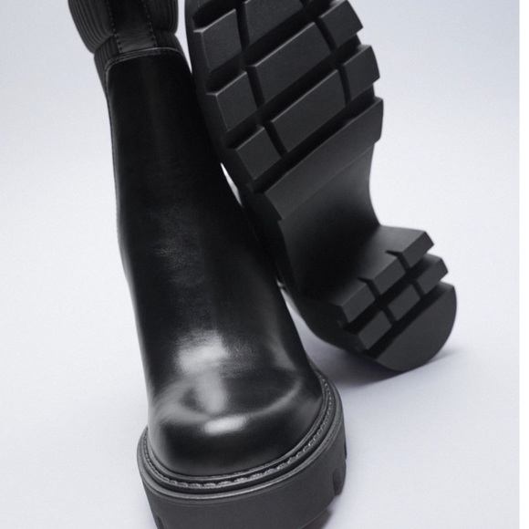 NWT Zara Lug Boots - Picture 3 of 11